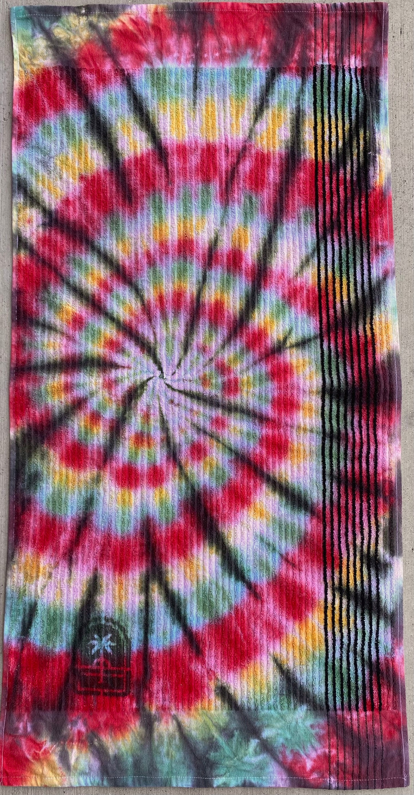Sideways Tie-Dye Golf Towels