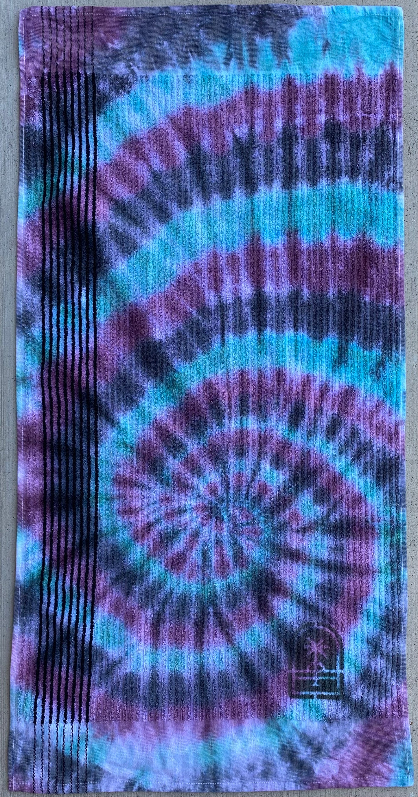 Sideways Tie-Dye Golf Towels