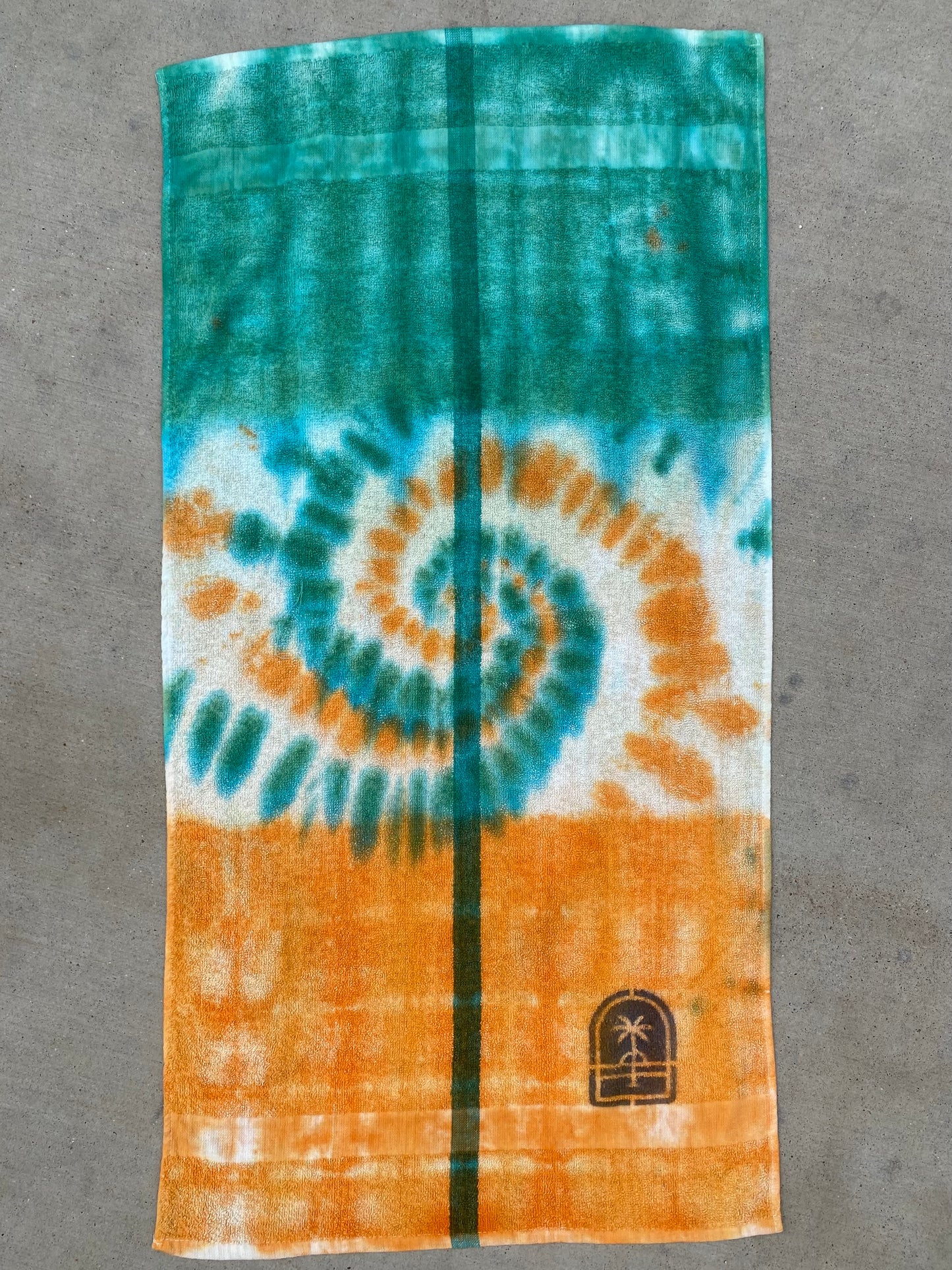 Sideways Tie-Dye Golf Towels