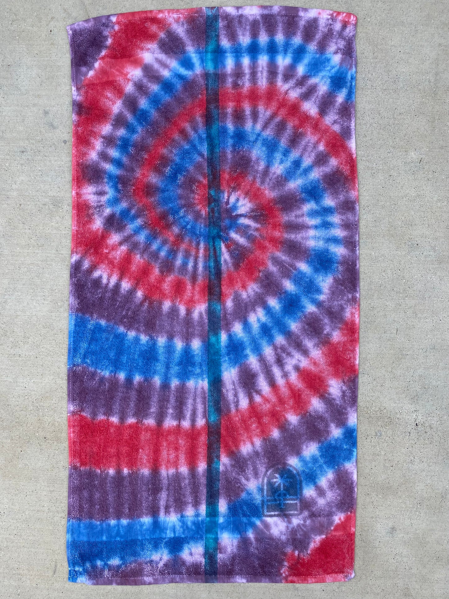 Sideways Tie-Dye Golf Towels