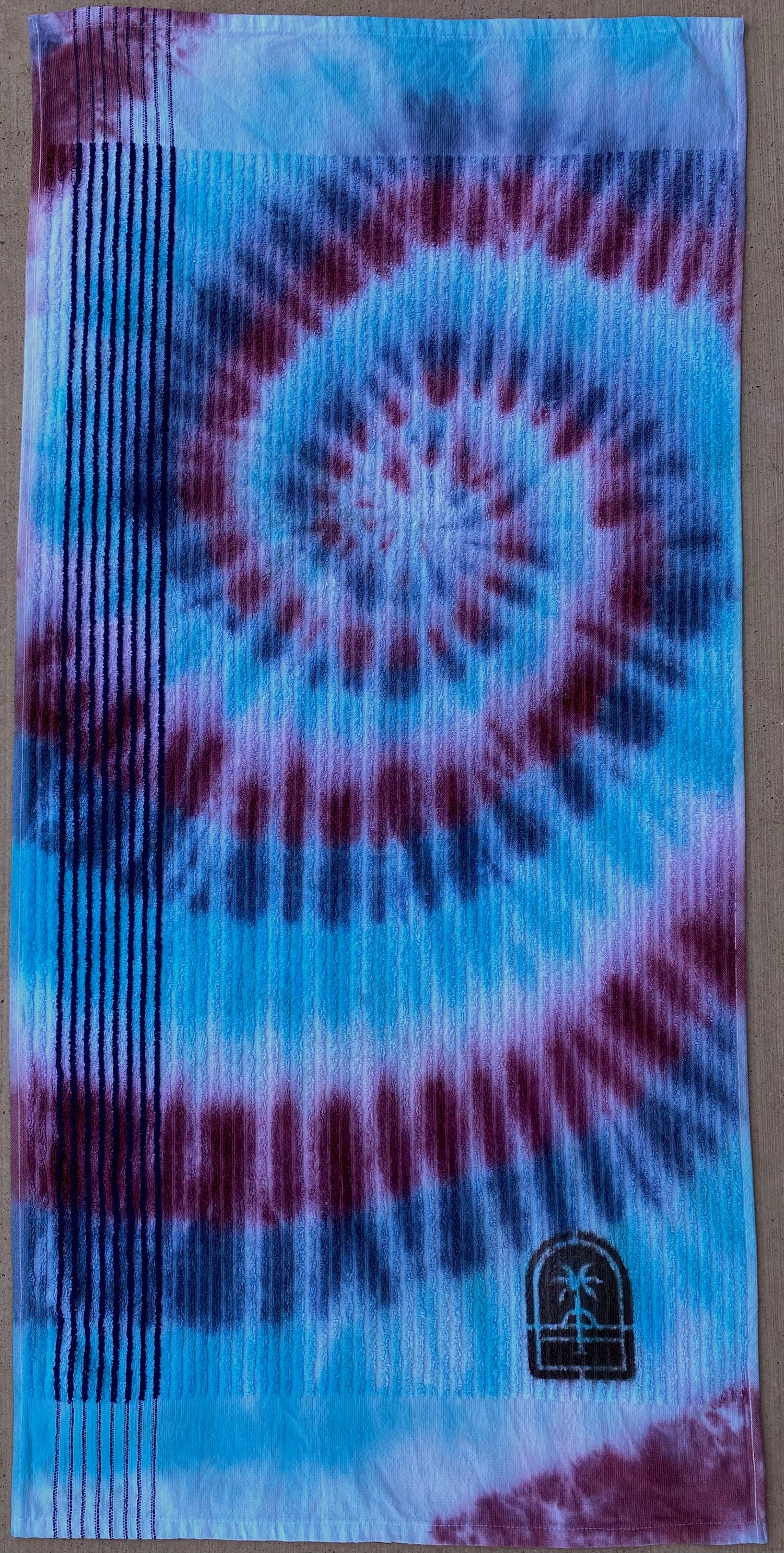 Sideways Tie-Dye Golf Towels