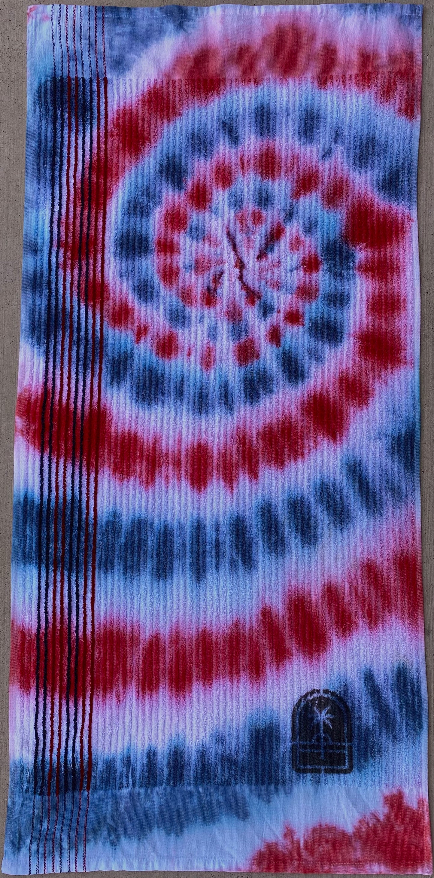 Sideways Tie-Dye Golf Towels