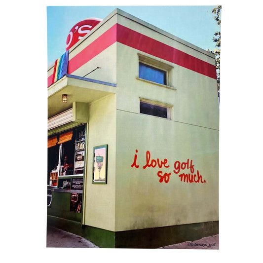 I Love Golf 5x7" Print