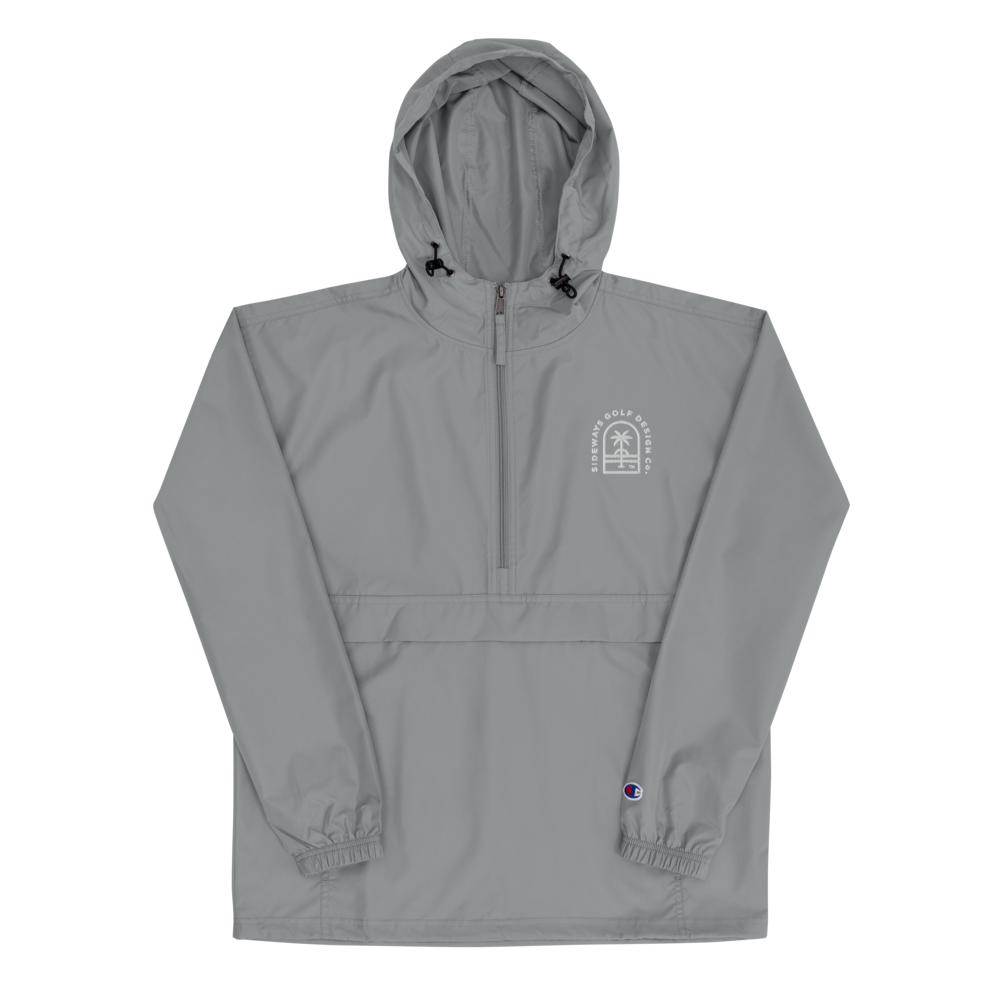 Black champion packable sales jacket